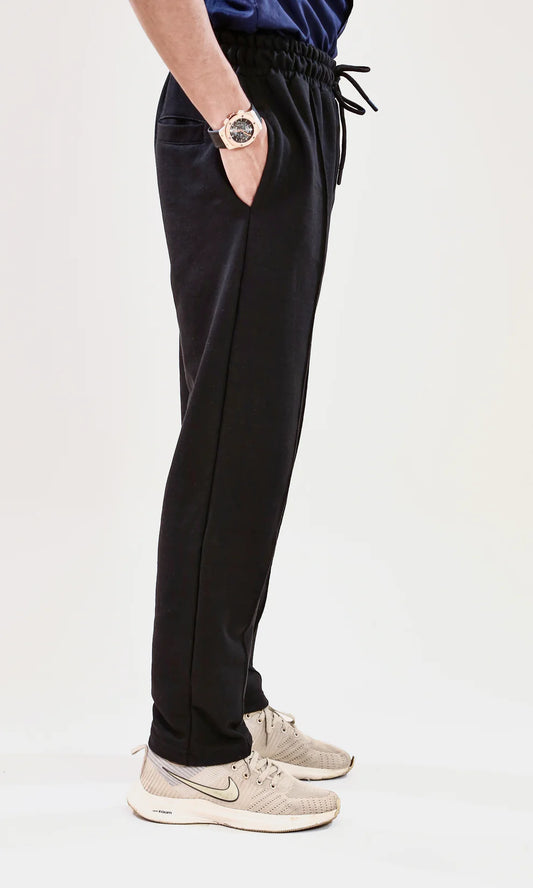 Black Pleated Unisex Trousers
