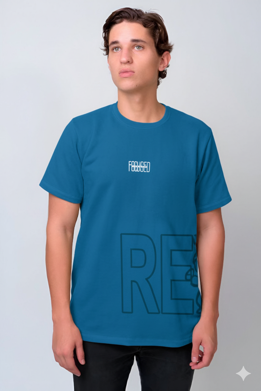 Focused tees for men | Blue