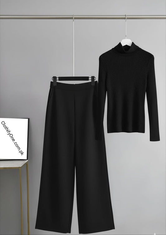 Black High-neck & Black Flapper