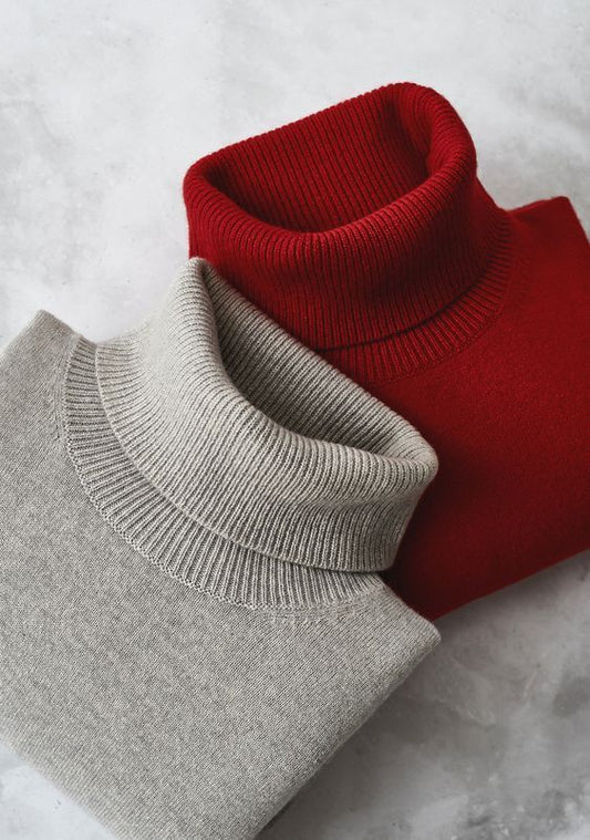 Pack of 2 High Neck Ribbed