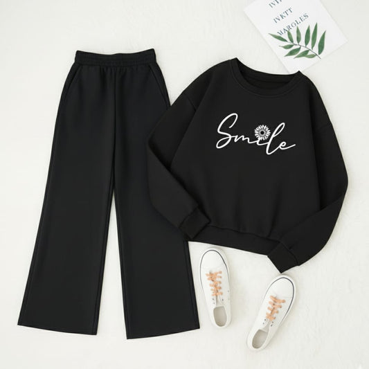 Black Sweatshirt & Black Flapper Combo