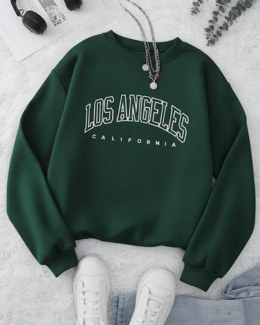Los Angeles Sweatshirt | Bottle Green