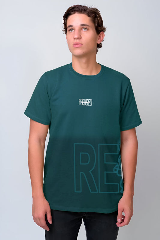 Focused tees for men | Green