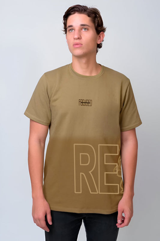 Focused tees for men | Beige