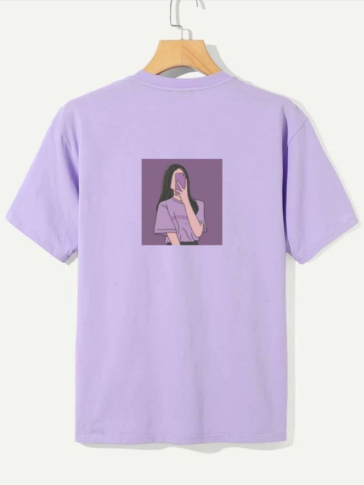 Oversized tee for women | Lilac