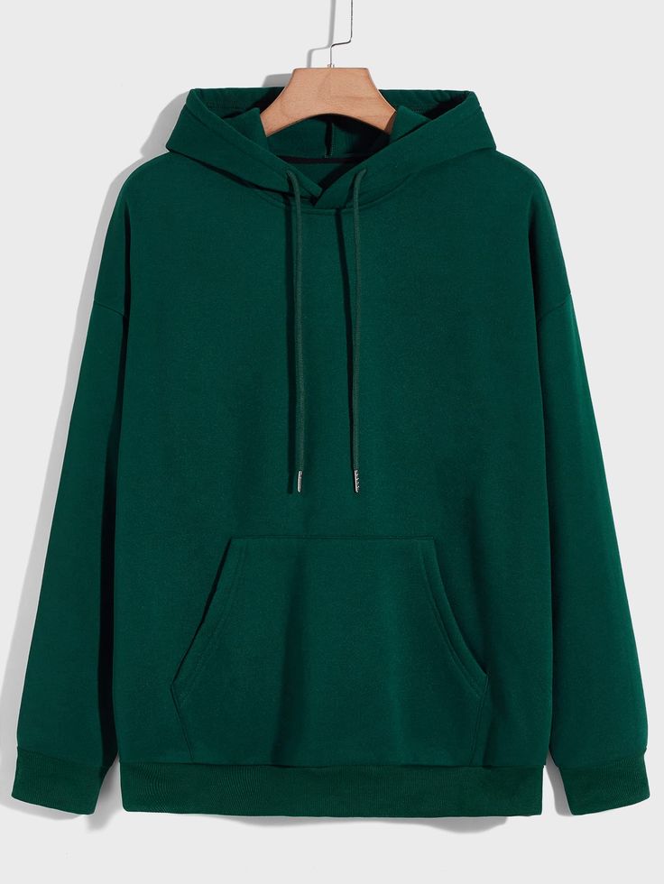 Plain Bottle Green Hoodie