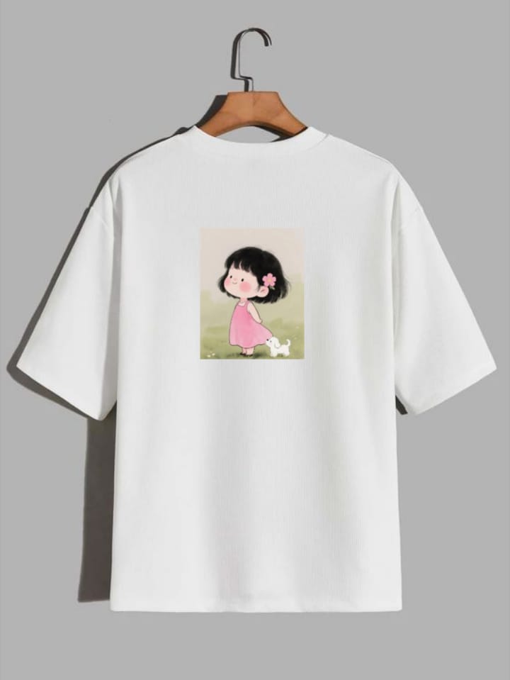 Oversized tee for women | White